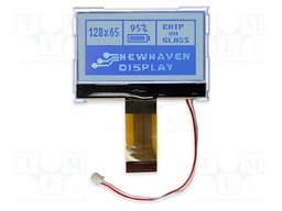 Display: LCD; 128x65; grey; 66.3x49.8x5.9mm; LED; 3.3V