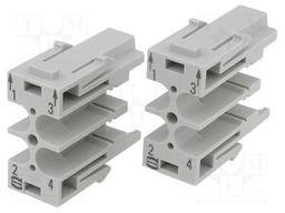 Connector: HAN; module; male; Han Modular SC; UL94V-0; Modules: 1