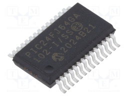 PIC microcontroller; Memory: 64kB; SRAM: 8kB; 32MHz; SMD; SSOP28