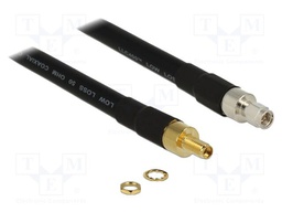 Cable; 5m; SMA male,SMA female; black; Øcable: 10.5mm; 50Ω