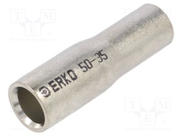 Tip: butt splice; reductive; copper; tinned; crimped; for cable