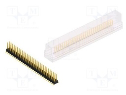 Connector: pin strips; pin header; male; PIN: 60; 2.54mm; SMT; 2x30