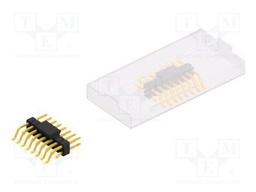 Connector: pin strips; pin header; male; PIN: 16; 2.54mm; SMT; 2x8