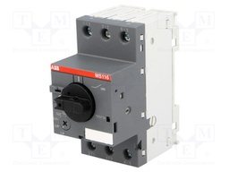 Motor breaker; 0.06kW; 208÷690VAC; DIN; Short circ.release: 3.13A