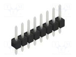Connector: pin strips; pin header; male; PIN: 8; 2.54mm; THT; 1x8