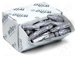 Screwdriver bit; Pozidriv®; PZ3; Overall len: 25mm; 50pcs.