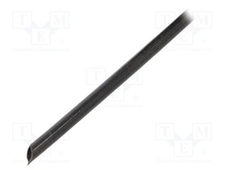 Insulating tube; black; -20÷155°C; Øint: 4.5mm; L: 100m