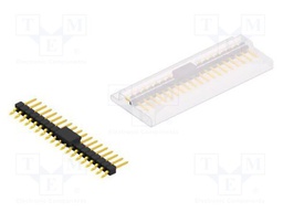 Connector: pin strips; pin header; male; PIN: 19; 2.54mm; SMT; 1x19