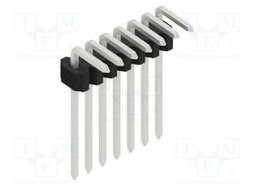 Connector: pin strips; pin header; male; PIN: 7; 1.27mm; THT; 1x7