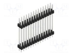 Connector: pin strips; pin header; male; PIN: 28; 2.54mm; THT; 2x14
