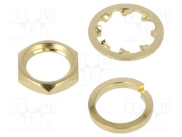 Accessories: washer + nut