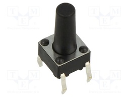 Microswitch TACT; SPST; Pos: 2; 0.05A/12VDC; THT; 1.57N; 6x6x3.5mm