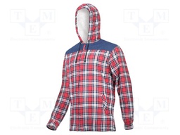 Shirt; Size: XXXL; red-navy blue; 170g/m2