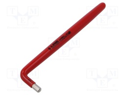 Wrench; hex key,insulated; HEX 6mm; Overall len: 188mm