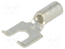 Fork terminal; M3,5; crimped; for cable; non-insulated; copper