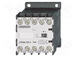 Contactor: 4-pole; NO x4; 550VAC; 9A; for DIN rail mounting; J7KNA