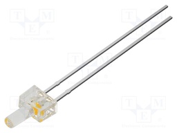 LED; white warm,red; 2mm; bipolar; 1120mcd; 90°; Front: flat; 3000K