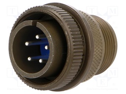 Connector: circular; Series: 97; plug; male; PIN: 5; silver plated