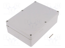 Enclosure: multipurpose; X: 126mm; Y: 176mm; Z: 55mm; ABS; grey; IP67