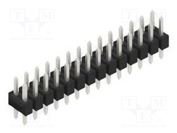 Connector: pin strips; pin header; male; PIN: 28; 2.54mm; THT; 2x14