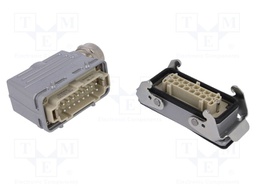 Connector: HDC; male + female; C146; PIN: 16; 16+PE; size E16; M32