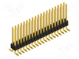Connector: pin strips; pin header; male; PIN: 38; 1.27mm; SMT; 2x19