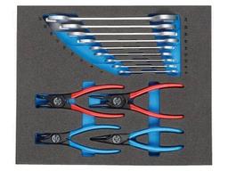 Kit: keys / pliers; spanner; for circlip; tool trolley