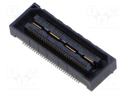 Mezzanine Connector, Ground Plane, Receptacle, 0.5 mm, 2 Rows, 60 Contacts, Surface Mount