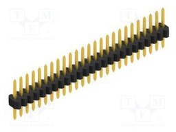 Connector: pin strips; pin header; male; PIN: 25; 1.27mm; THT; 1x25