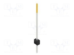 Connector: pin strips; pin header; male; PIN: 1; 2.54mm; THT; 1x1