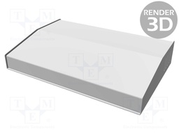 Enclosure: desktop; 515; X: 297mm; Y: 196mm; Z: 54mm; aluminium