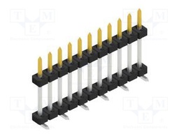Connector: pin strips; pin header; male; PIN: 11; 2mm; SMT; 1x11