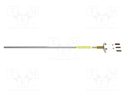 Probe: PT100-type temperature; -40÷450°C; Probe l: 0.2mm; 7s
