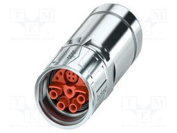 Connector: M23; plug; PIN: 13; crimped; SPEEDCON-Lock; straight