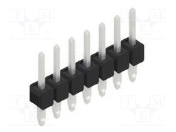 Connector: pin strips; pin header; male; PIN: 7; 2.54mm; THT; 1x7