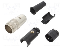 Connector: M16; male; for cable; IP40; plug; soldering; 250V; PIN: 4