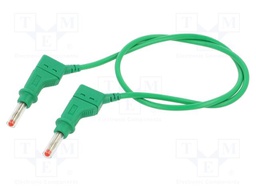 Connection cable; PVC; 0.5m; green; 32A; Type: with sliding cover