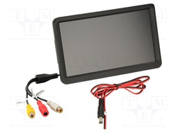 TFT display; 1024x600; black; 12VDC; 7"; Car brand: universal
