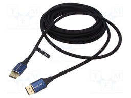 Cable; DisplayPort 1.4; DisplayPort plug,both sides; PVC; Len: 5m
