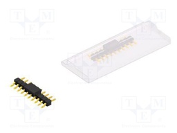 Connector: pin strips; pin header; male; PIN: 10; 2.54mm; SMT; 1x10