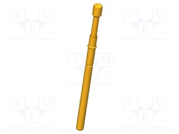 Test needle; Operational spring compression: 4mm; 5A; Ø: 2mm; 0.8N