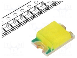 LED; SMD; 0805; white cold; 1000÷1400mcd; 6500(typ)K; 120°; 20mA