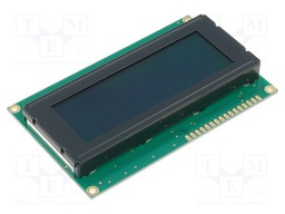 Display: LCD; alphanumeric; FSTN Negative; 20x4; dark blue; LED