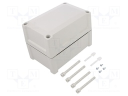 Enclosure: multipurpose; X: 122mm; Y: 187mm; Z: 130mm; TEMPO; ABS