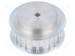 Belt pulley; AT10; W: 25mm; whell width: 40mm; Ø: 74.55mm; aluminium