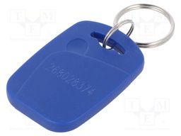 RFID pendant; laser printed code in 8H10D format; blue; 1024bit