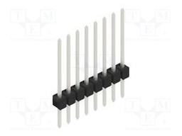 Connector: pin strips; pin header; male; PIN: 8; 2.54mm; THT; 1x8