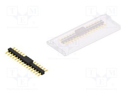 Connector: pin strips; pin header; male; PIN: 15; 2.54mm; SMT; 1x15