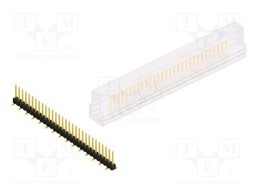 Connector: pin strips; pin header; male; PIN: 30; 2.54mm; SMT; 1x30