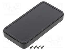 Enclosure: multipurpose; X: 45mm; Y: 90mm; Z: 12mm; CS; ABS; black